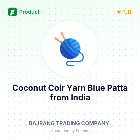 Coconut Coir Yarn Blue Patta – summary card, no photo uploaded yet
