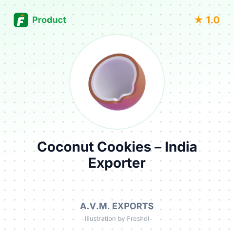 Coconut Cookies – product summary card, no photo uploaded yet