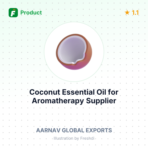 Coconut Essential Oil for Aromatherapy – summary card, no photo uploaded yet