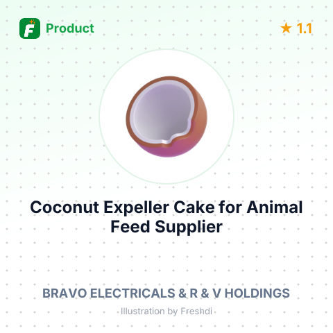 Coconut Expeller Cake for Animal Feed – summary card, no photo uploaded yet