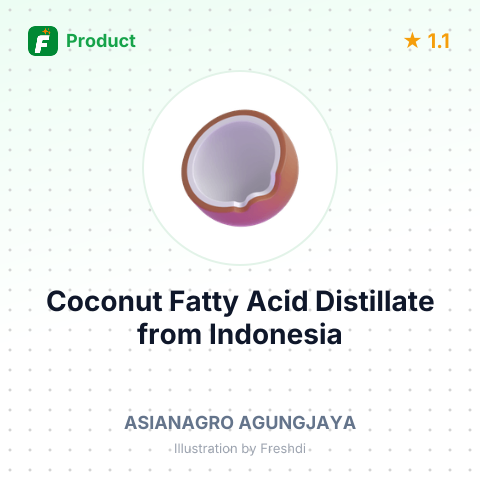 Coconut Fatty Acid Distillate – summary card, no photo uploaded yet