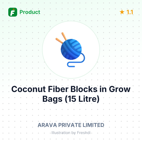 Coconut Fiber Blocks in Grow Bags (15 Litre) – summary card, no photo uploaded yet