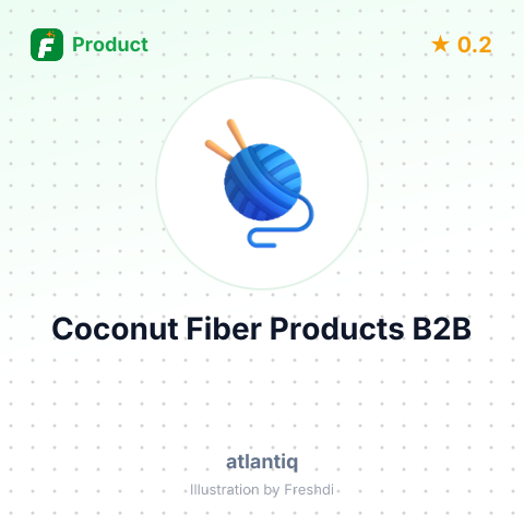 Coconut Fiber Products – summary card, no photo uploaded yet