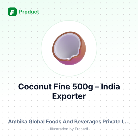 Coconut Fine 500g – summary card, no photo uploaded yet