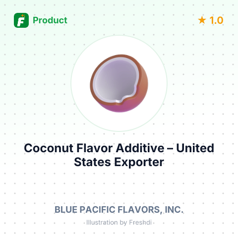Coconut Flavor Additive – summary card, no photo uploaded yet