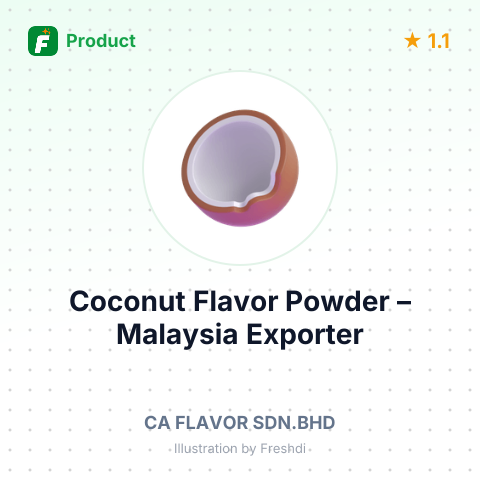 Coconut Flavor Powder – summary card, no photo uploaded yet