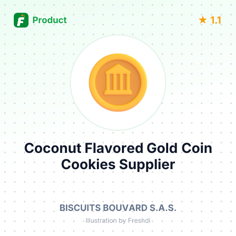 Coconut Flavored Gold Coin Cookies – summary card, no photo uploaded yet