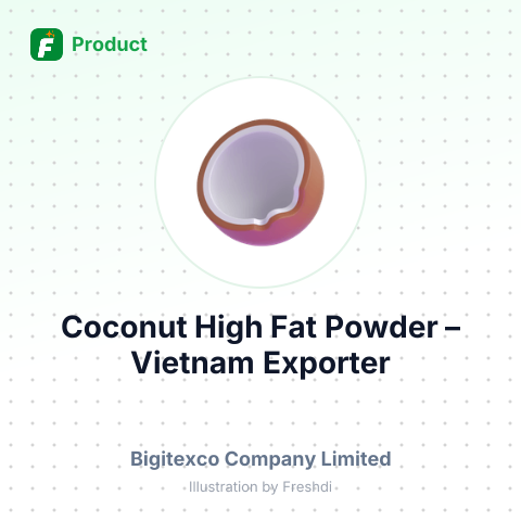 Coconut High Fat Powder – summary card, no photo uploaded yet