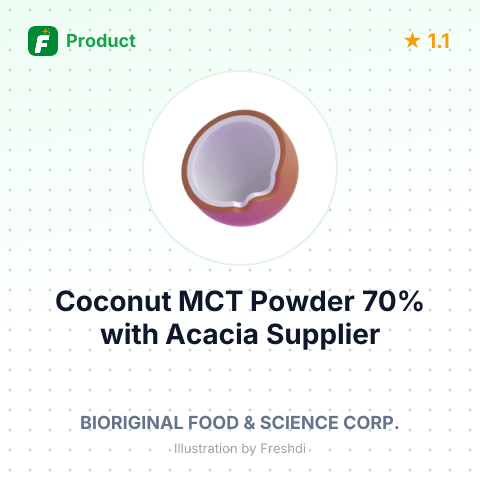 Coconut MCT Powder 70% with Acacia – summary card, no photo uploaded yet