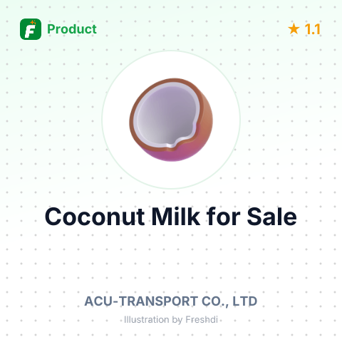 Coconut Milk – product summary card, no photo uploaded yet