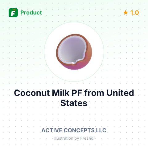 Coconut Milk PF – summary card, no photo uploaded yet