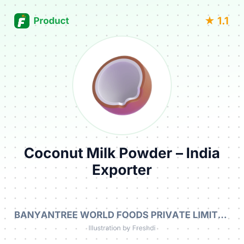 Coconut Milk Powder – summary card, no photo uploaded yet