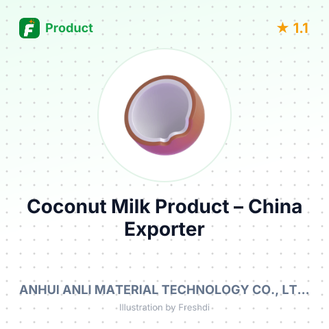 Coconut Milk Product – summary card, no photo uploaded yet