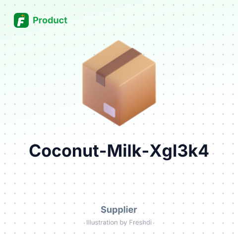 Coconut Milk – summary card, no photo uploaded yet