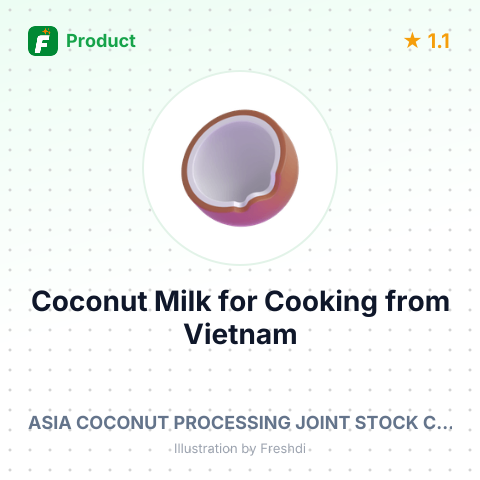 Coconut Milk for Cooking – summary card, no photo uploaded yet