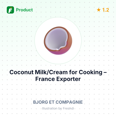 Coconut Milk/Cream for Cooking – summary card, no photo uploaded yet