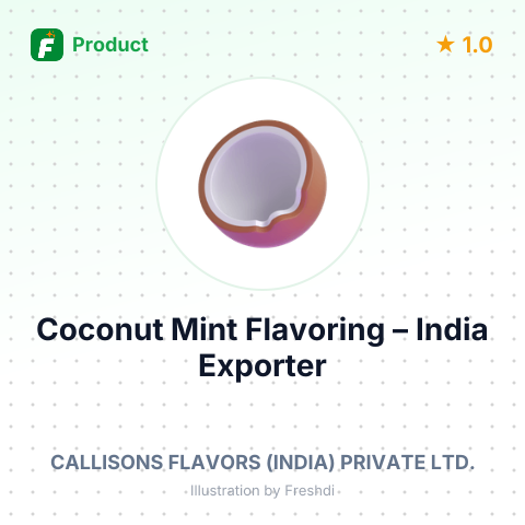 Coconut Mint Flavoring – summary card, no photo uploaded yet