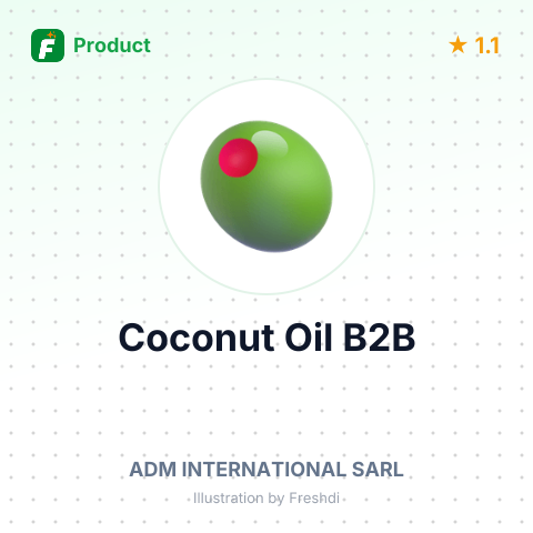 Coconut Oil and Its Fractions, Not Refined – summary card, no photo uploaded yet