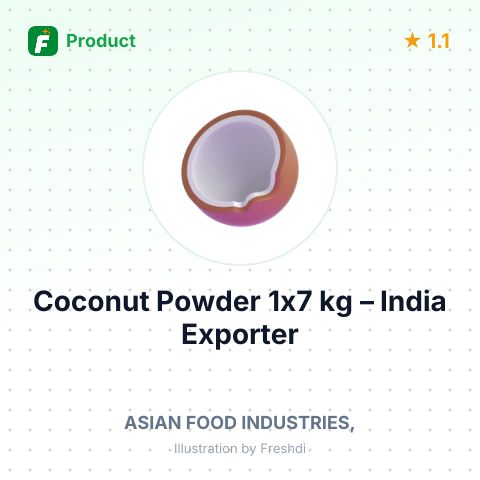 Coconut Powder 1x7 kg – summary card, no photo uploaded yet