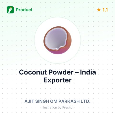 Coconut Powder – summary card, no photo uploaded yet