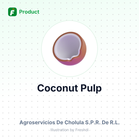 Coconut Pulp – product summary card, no photo uploaded yet