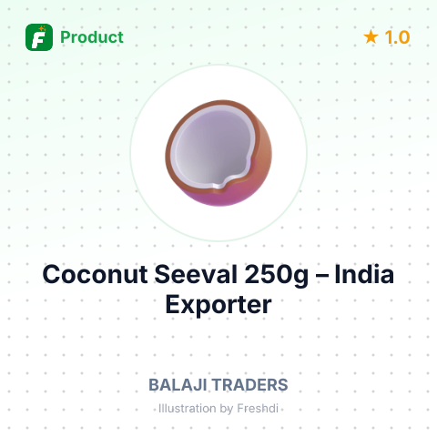 Coconut Seeval 250g – summary card, no photo uploaded yet