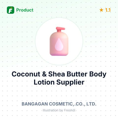 Coconut & Shea Butter Body Lotion – summary card, no photo uploaded yet