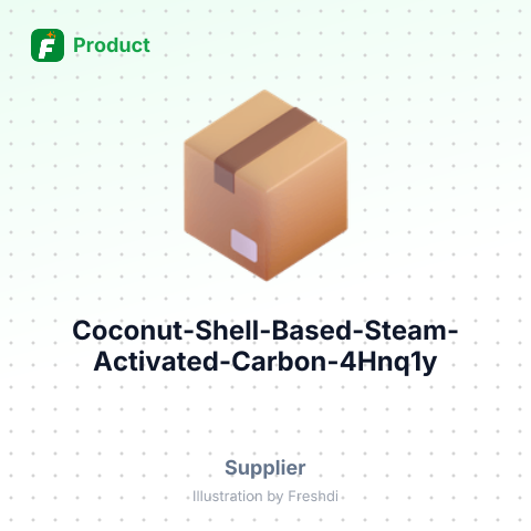 Coconut Shell Based Steam Activated Carbon – summary card, no photo uploaded yet