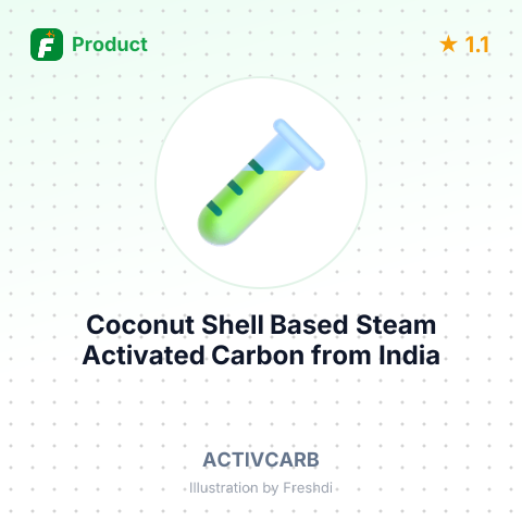 Coconut Shell Based Steam Activated Carbon – summary card, no photo uploaded yet