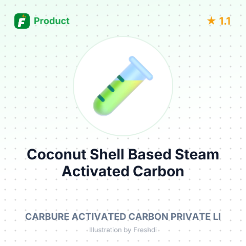 Coconut Shell Based Steam Activated Carbon – summary card, no photo uploaded yet