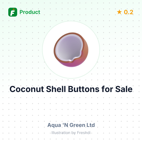 Coconut Shell Cut Buttons – summary card, no photo uploaded yet
