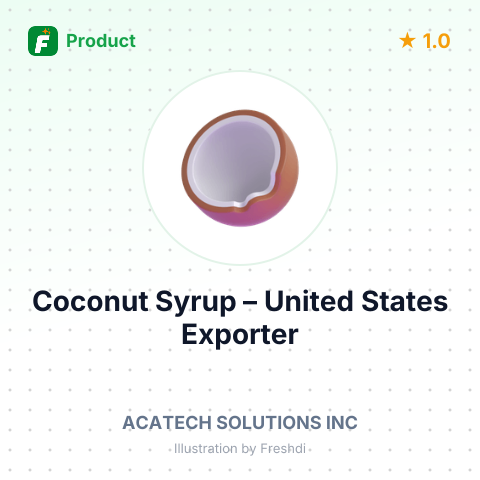 Coconut Syrup – summary card, no photo uploaded yet