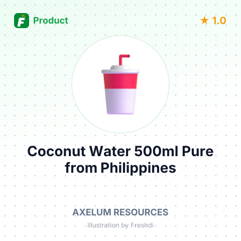 Coconut Water 500ml Pure – summary card, no photo uploaded yet
