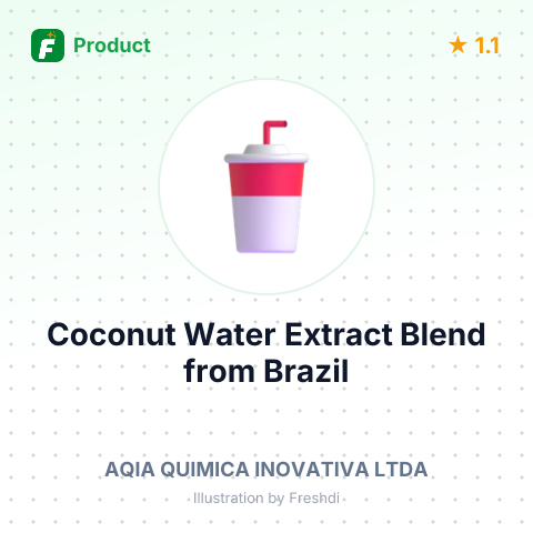 Coconut Water Extract Blend – summary card, no photo uploaded yet