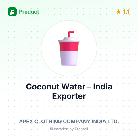 Coconut Water – summary card, no photo uploaded yet
