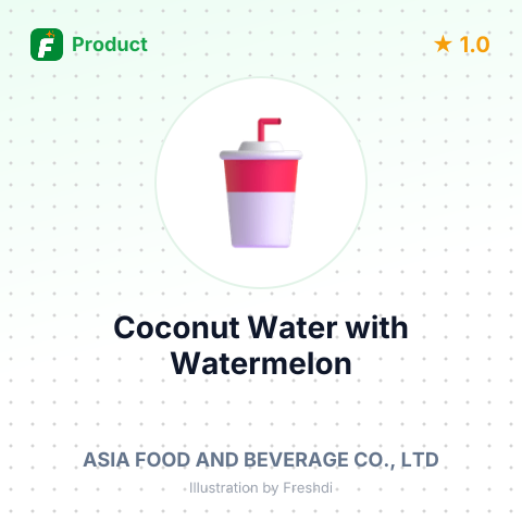 Coconut Water with Watermelon – summary card, no photo uploaded yet