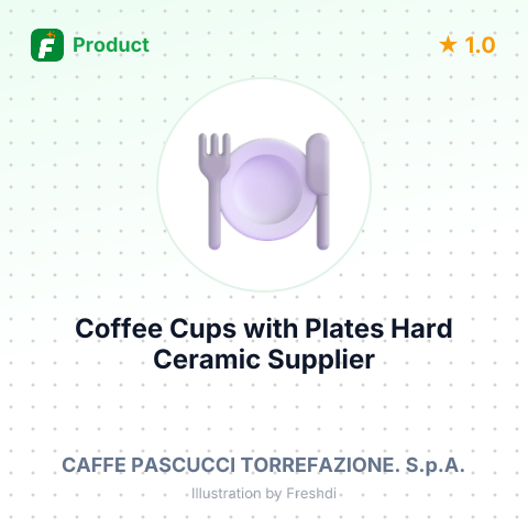 Coffee Cups with Plates, Hard Ceramic – summary card, no photo uploaded yet