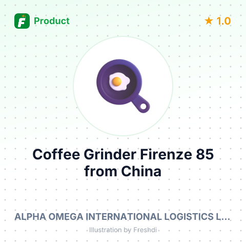 Coffee Grinder Firenze 85 – summary card, no photo uploaded yet