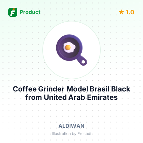 Coffee Grinder Model Brasil Black – summary card, no photo uploaded yet