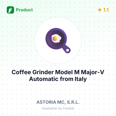 Coffee Grinder Model M Major-V Automatic – summary card, no photo uploaded yet