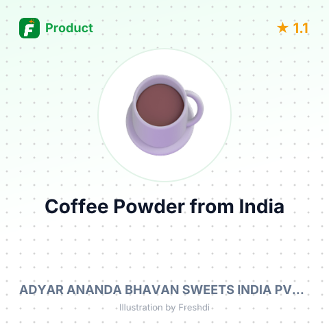 Coffee Powder – summary card, no photo uploaded yet