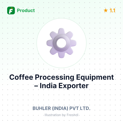 Coffee Processing Equipment – product summary card, no photo uploaded yet