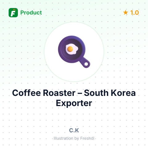 Coffee Roaster – summary card, no photo uploaded yet
