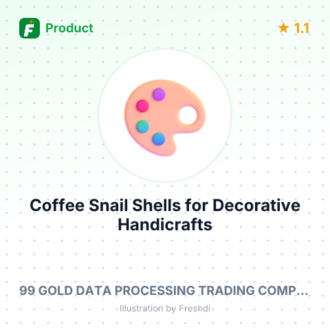 Coffee Snail Shells for Decorative Handicrafts – summary card, no photo uploaded yet