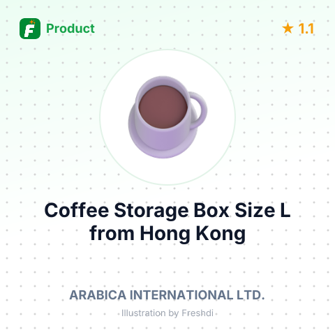 Coffee Storage Box Size L – summary card, no photo uploaded yet
