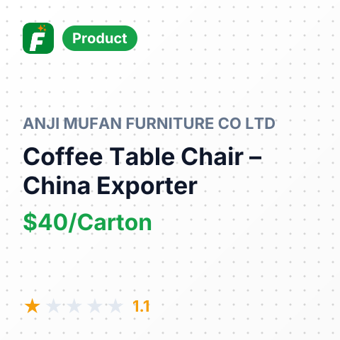Coffee Table Chair – summary card, no photo uploaded yet