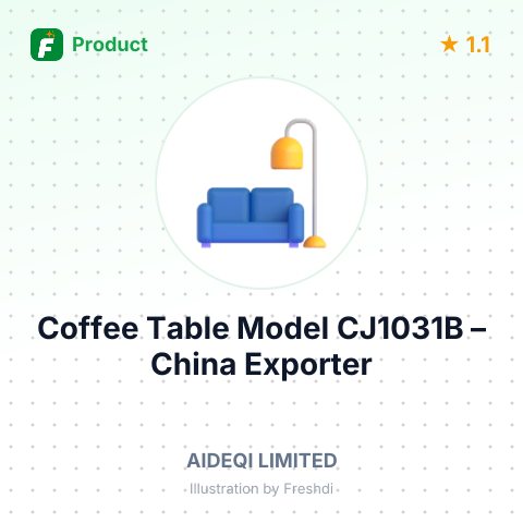 Coffee Table Model CJ1031B – summary card, no photo uploaded yet