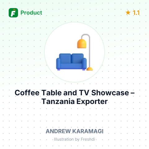 Coffee Table and TV Showcase – summary card, no photo uploaded yet