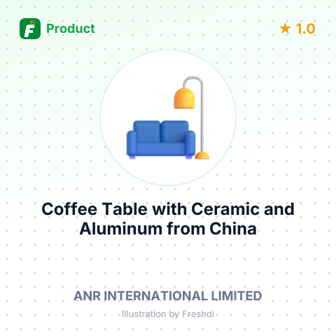 Coffee Table with Ceramic and Aluminum – summary card, no photo uploaded yet