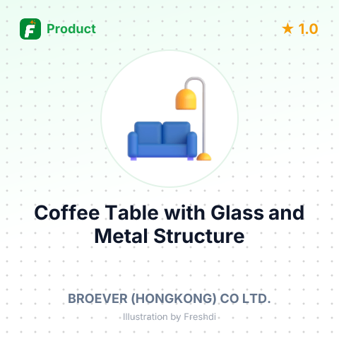 Coffee Table with Glass and Metal Structure – summary card, no photo uploaded yet